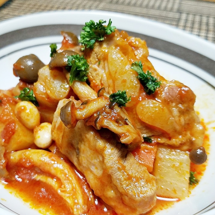 炊飯器で超柔らか スペアリブと大根のトマト煮込み レシピ 作り方 By チヅ 楽天レシピ 炊飯器で超柔らか スペアリブと大根のトマト煮込み レシピ 作り方 By チヅ 楽天レシピ